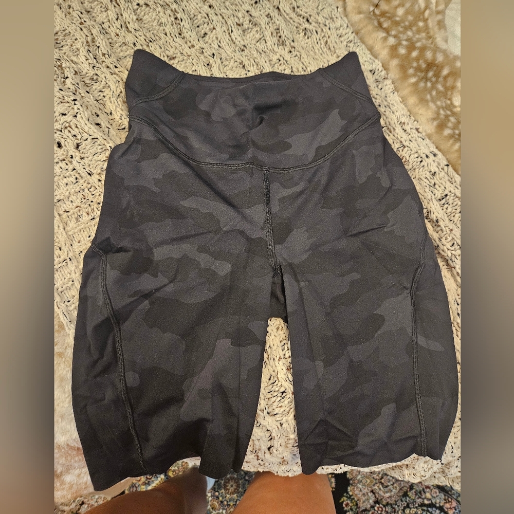 Lululemon Athletica Dark Camouflage Biker Shorts
